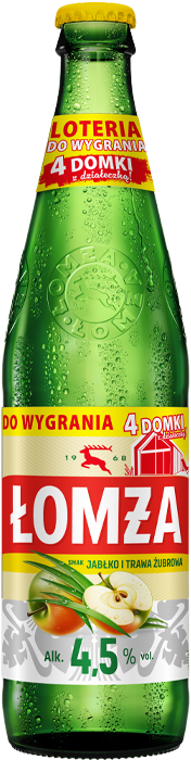 Loteria Łomża 4,5%  Jabłko z trawą żubrową butelka - Van Pur