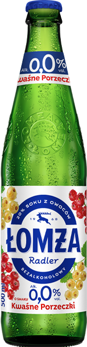 Łomża Radler 0,0 Kwaśne porzeczki 20% soku z owoców - Van Pur