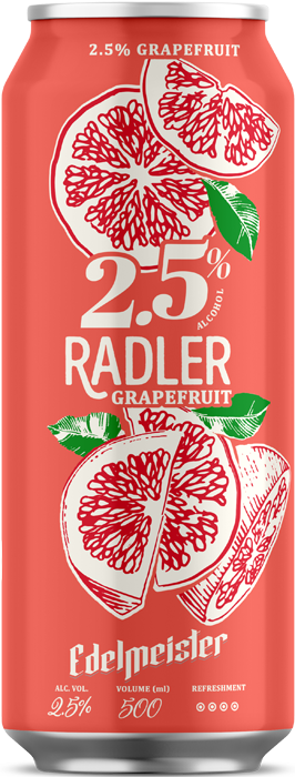 Edelmeister Radler Grapefruit 2,5% - Van Pur