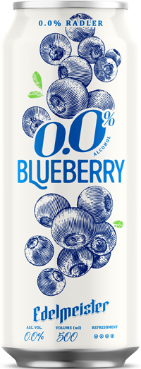 Edelmeister Radler 0,0% Blueberry - Van Pur